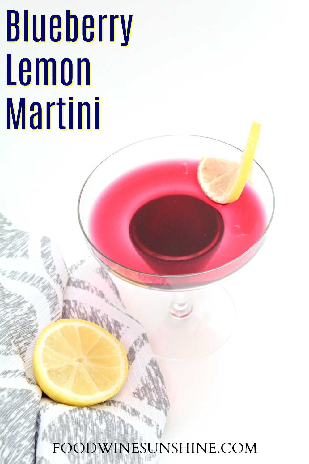 Blueberry Lemon Drop Martini