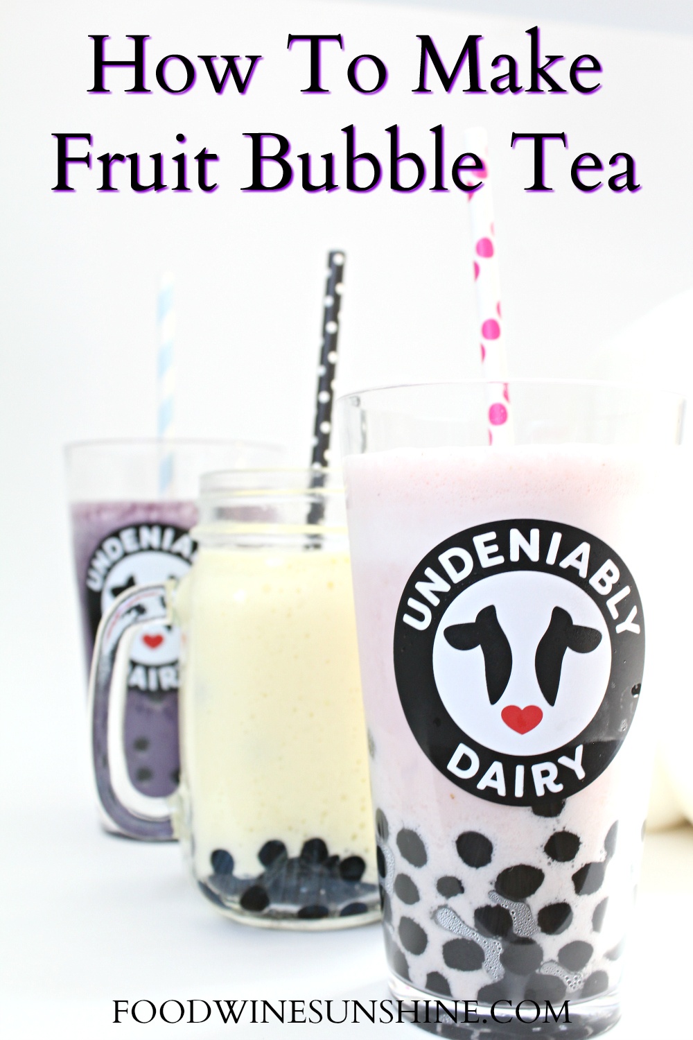 How To Make Fruit Bubble Teas at home