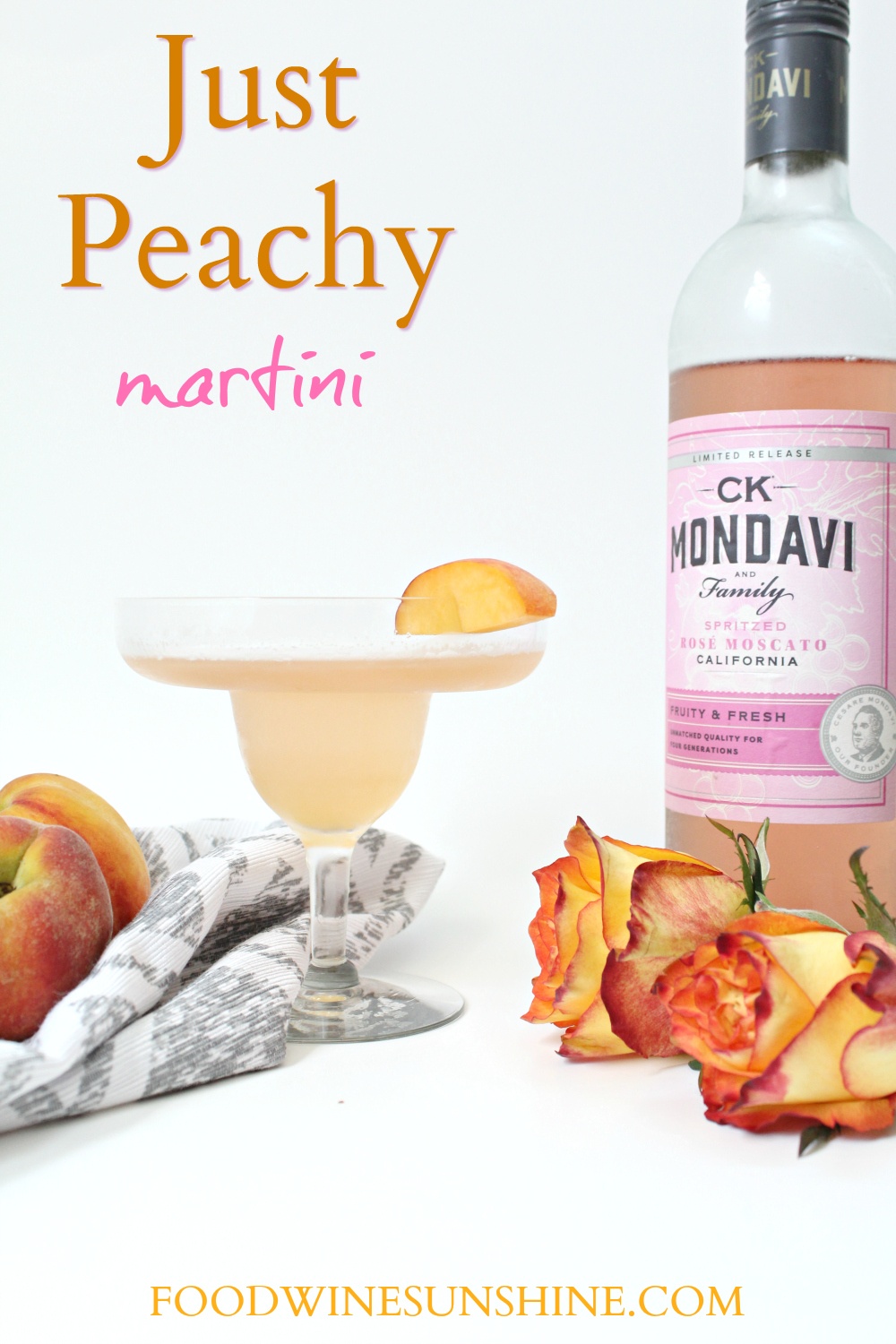 Easy Fresh Peach Martini