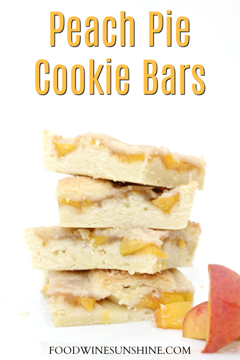 Easy Sugar Cookie Peach Pie Cookie Bars 