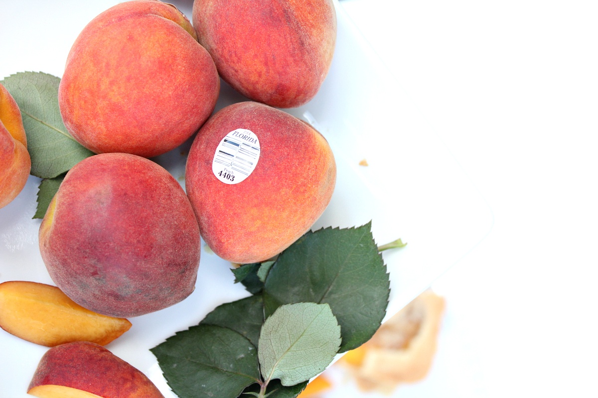 Peach Pie Bars made with Florida Peaches