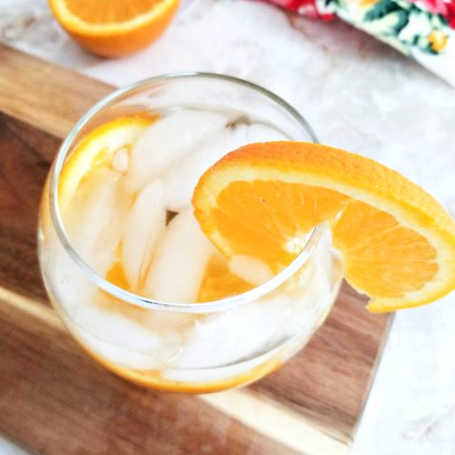 Simply Sunshine Wine Cocktail Orange Slice