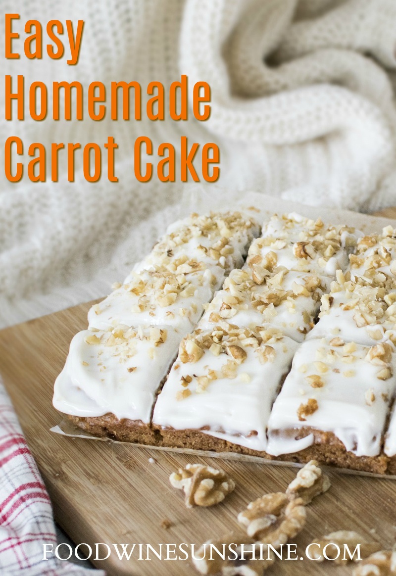 Easy Homemade Carrot Cake