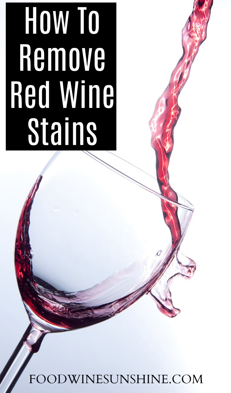 How to clean red wine stains