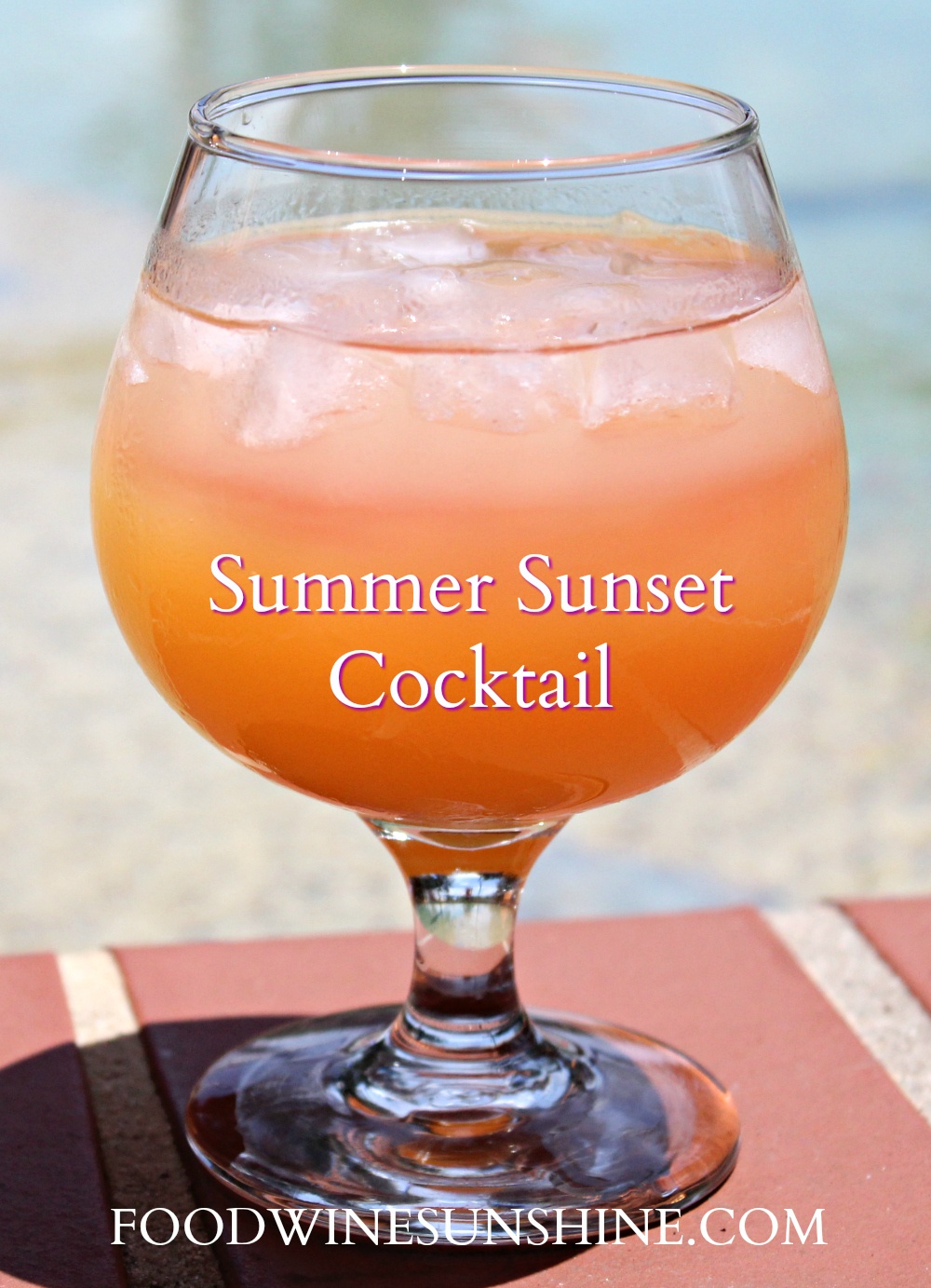 Summer Sunset Cocktail | Florida Sunset Cocktail | Vodka Cocktails