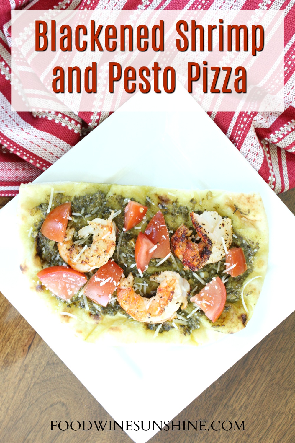 Best Blackened Shrimp and Pesto Pizza