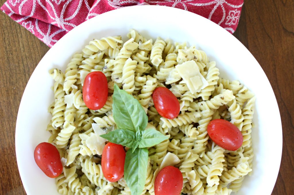 Easy Pesto Alfredo Pasta Pasta Recipes Dinner Meals