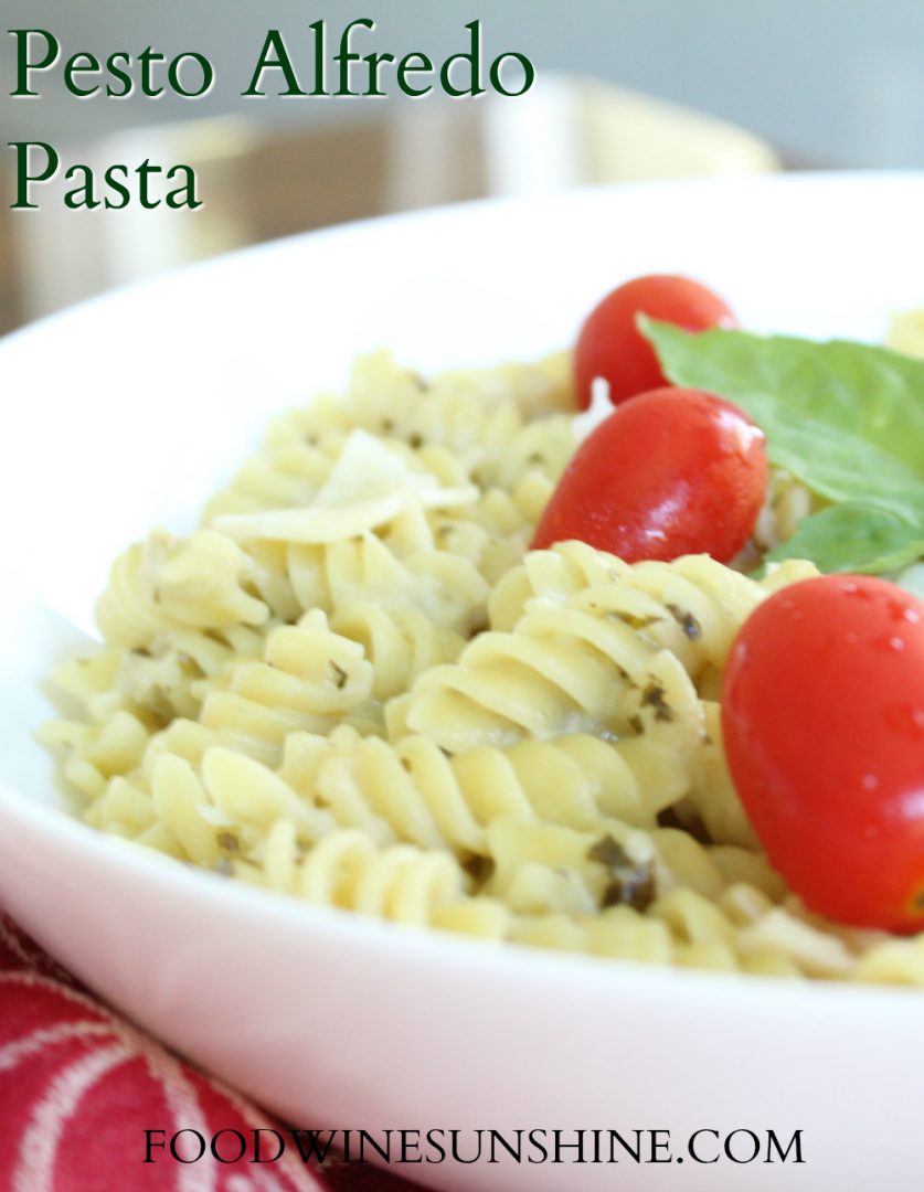 Easy Pesto Alfredo Pasta Pasta Recipes Dinner Meals