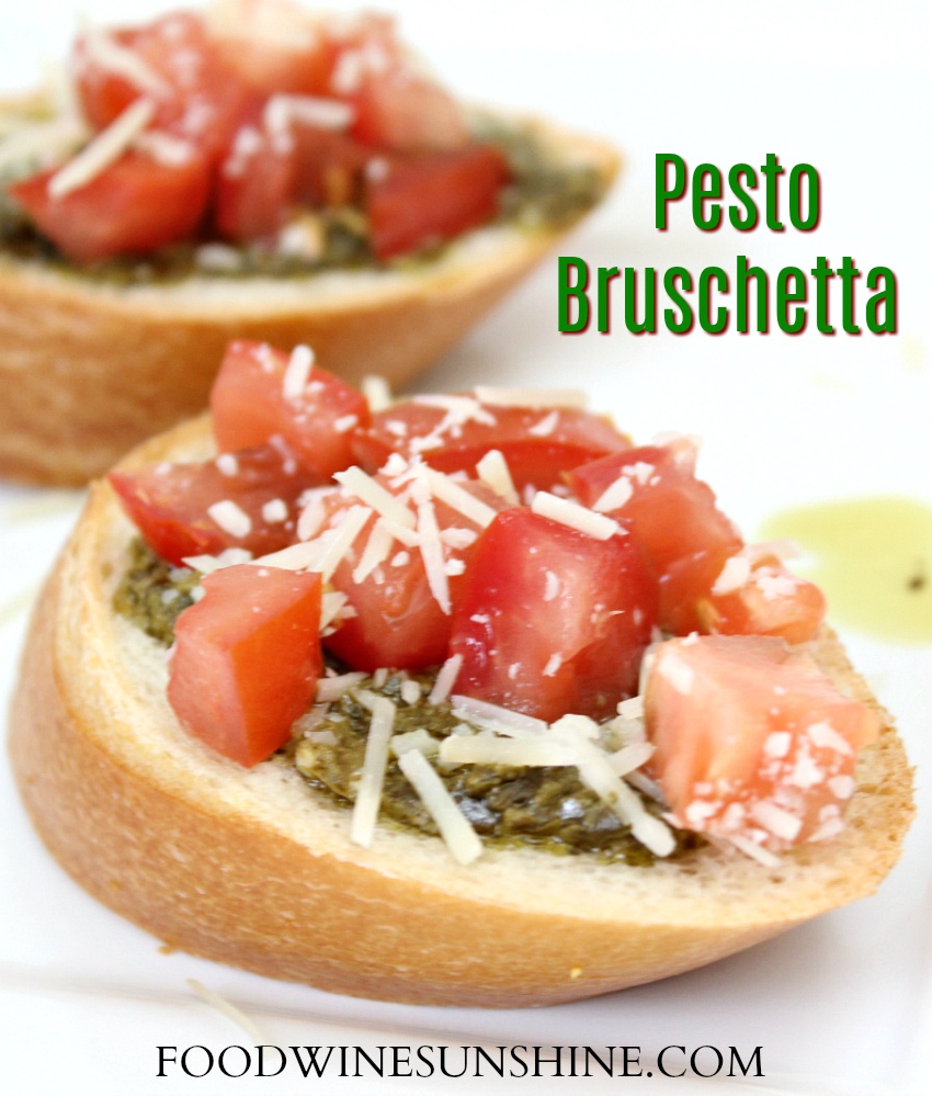 Best pesto bruschetta