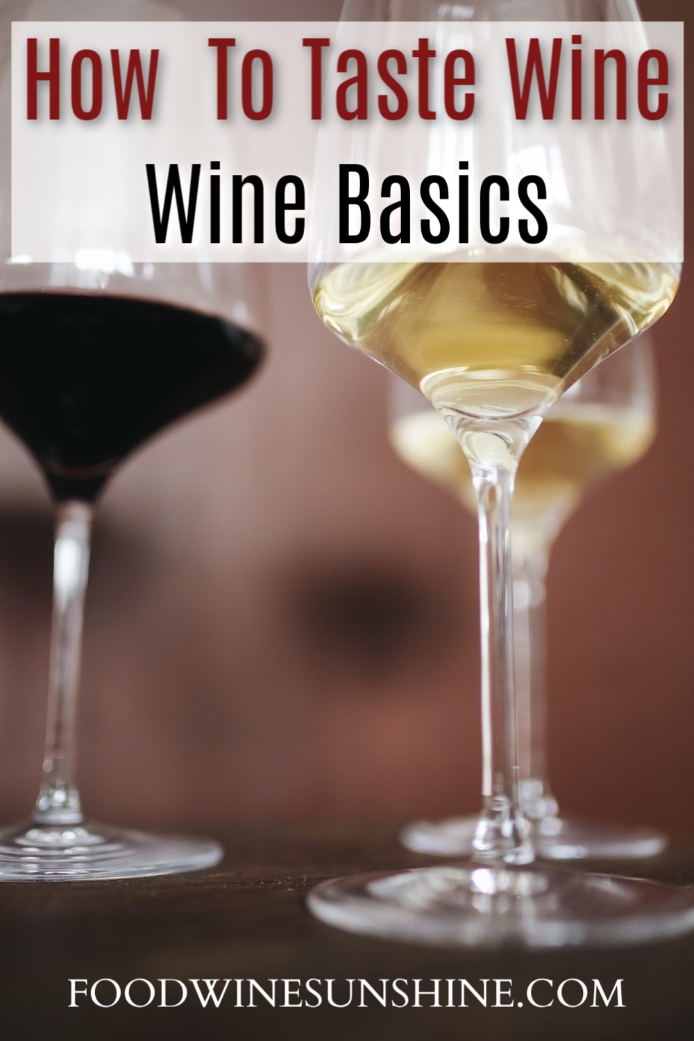 How To Taste and Describe Wine