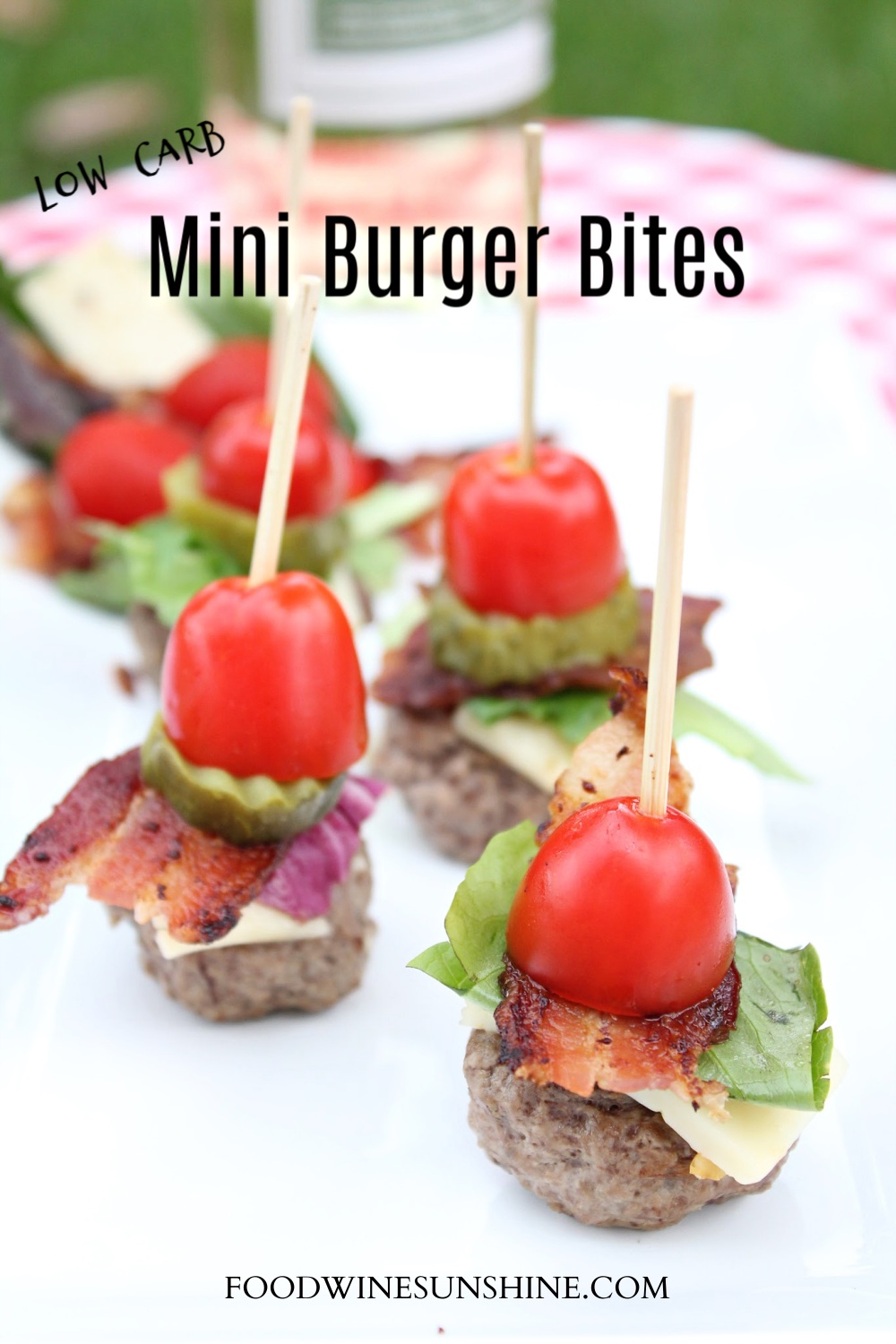 Low Carb Mini Burger Bites