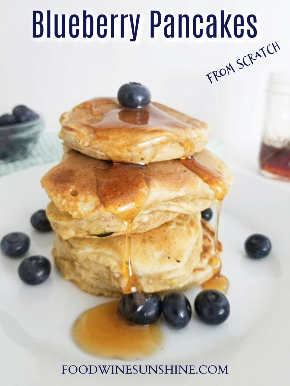 How to make Blueberry Pancakes from scratch 