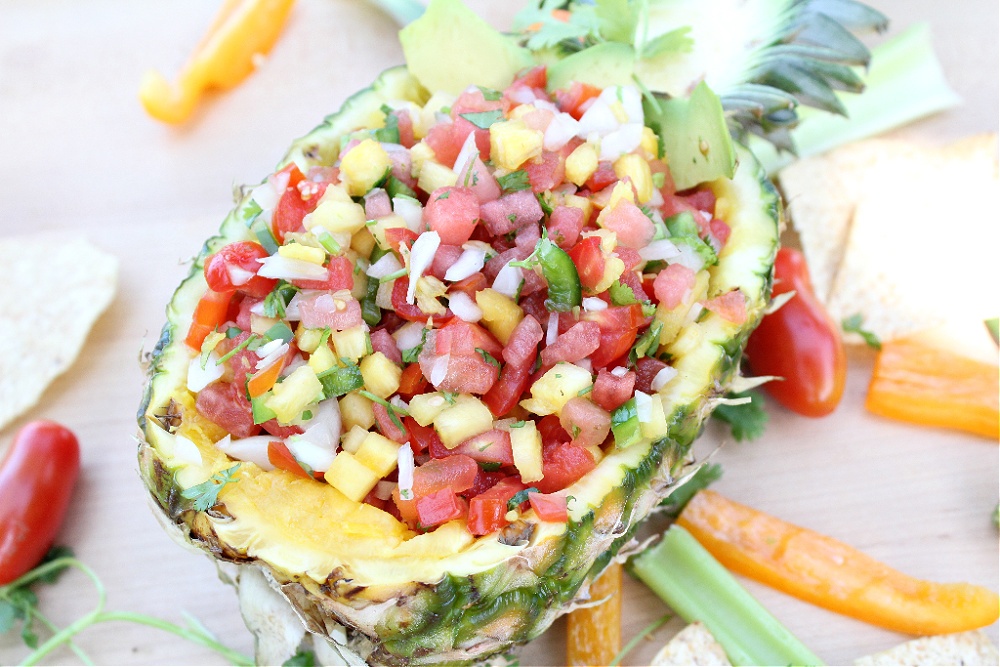 Fresh Watermelon Pineapple Salsa