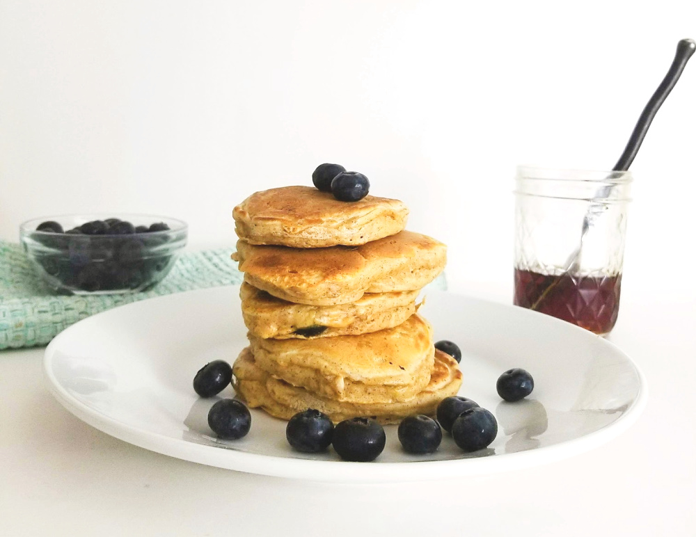 Tasty Homemade Blueberry Pancakes