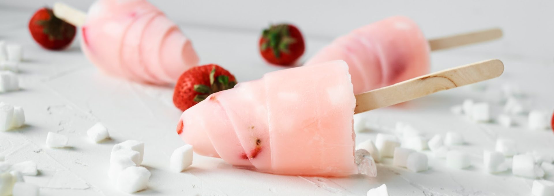 Homemade Strawberry Milk Popsicles