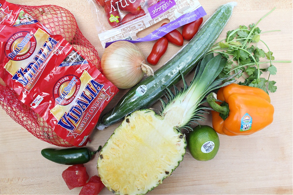 Ingredients for Pineapple Salsa