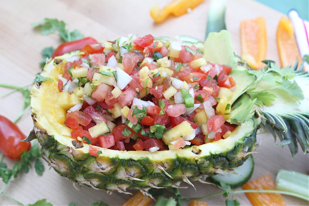 Spicy Watermelon Pineapple Salsa 