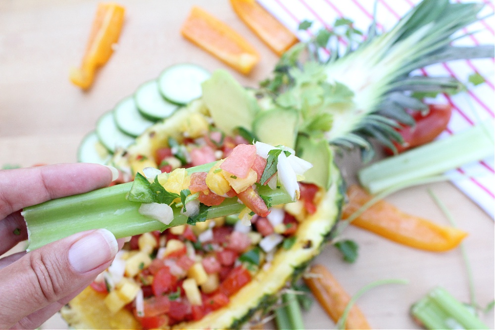 Easy Pineapple Watermelon Salsa 