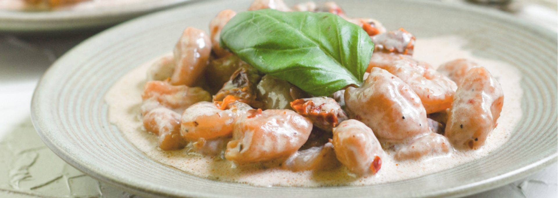 Sweet Potato Gnocchi Creamy Sundried Tomato Sauce Feature
