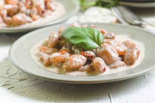 Sweet Potato Gnocchi Creamy Sundried Tomato Sauce Feature