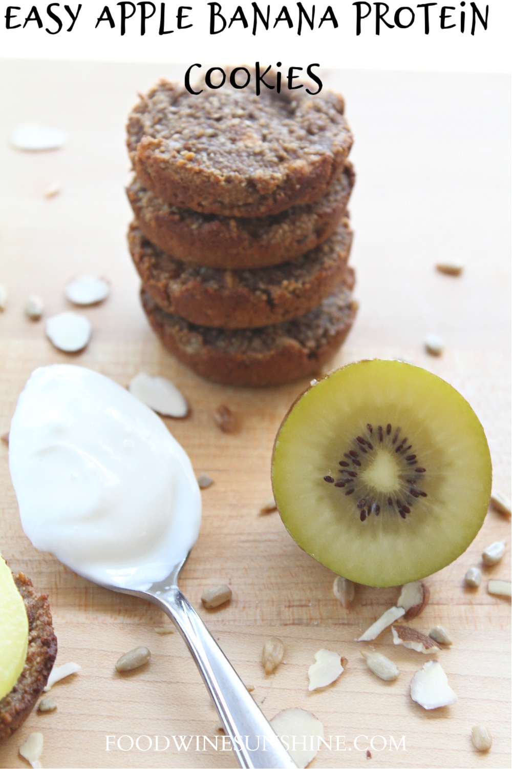 Easy Apple Banana Protein Cookies