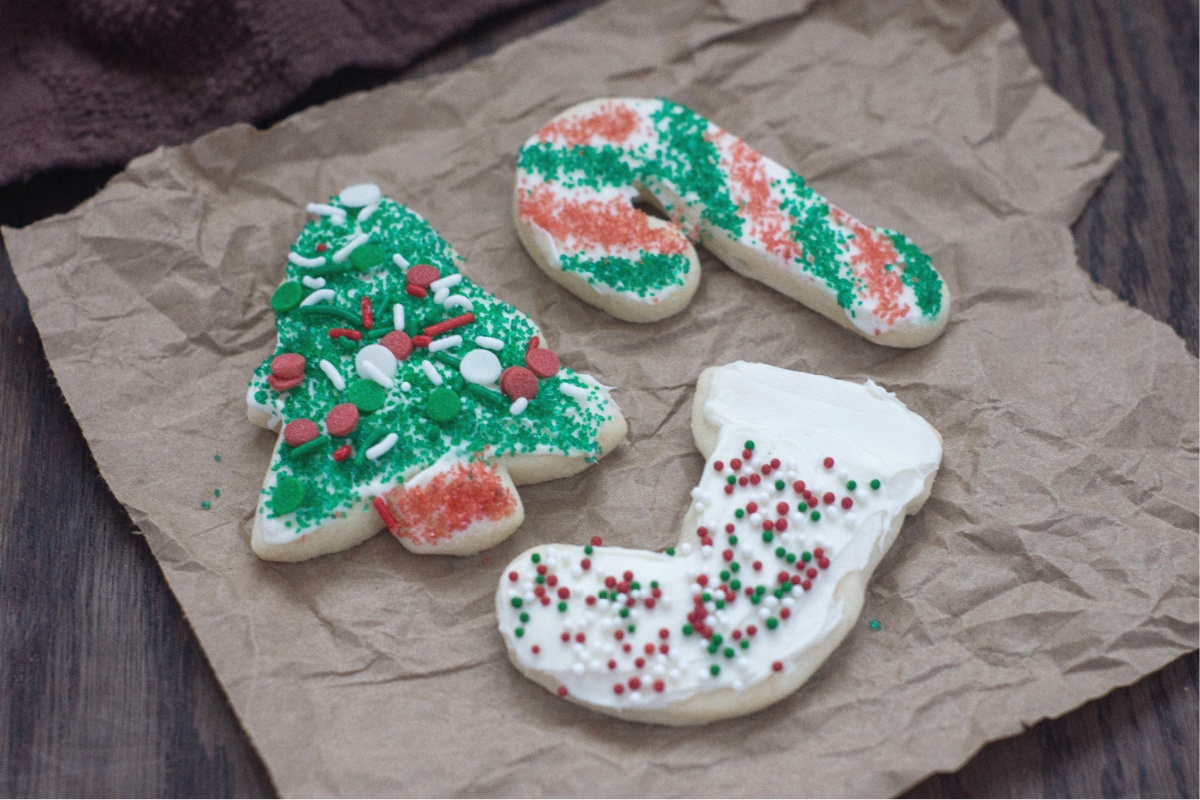 Tasty christmas sugar cookies