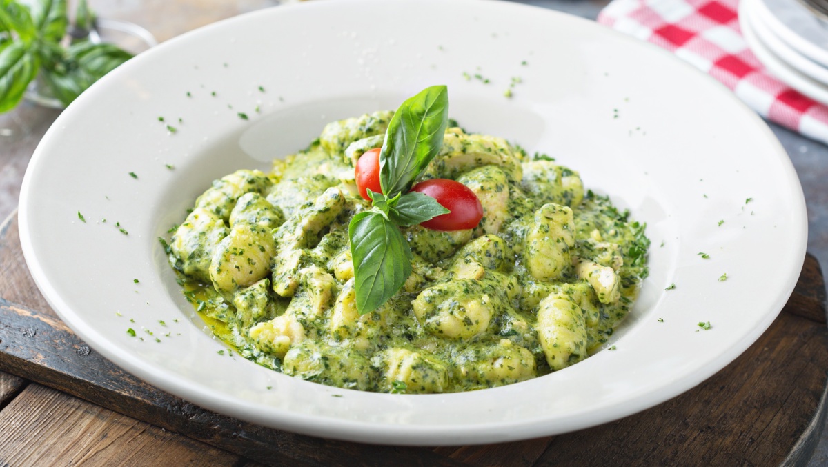 Tasty Homemade Gnocchi with Pesto