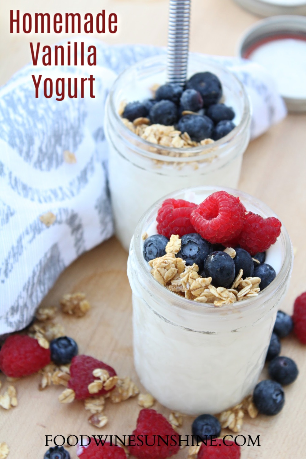 Best Homemade Vanilla Yogurt 