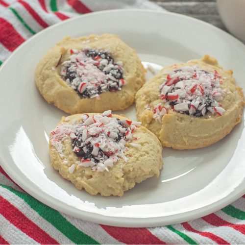 Chocolate Peppermint Ganache Cookies