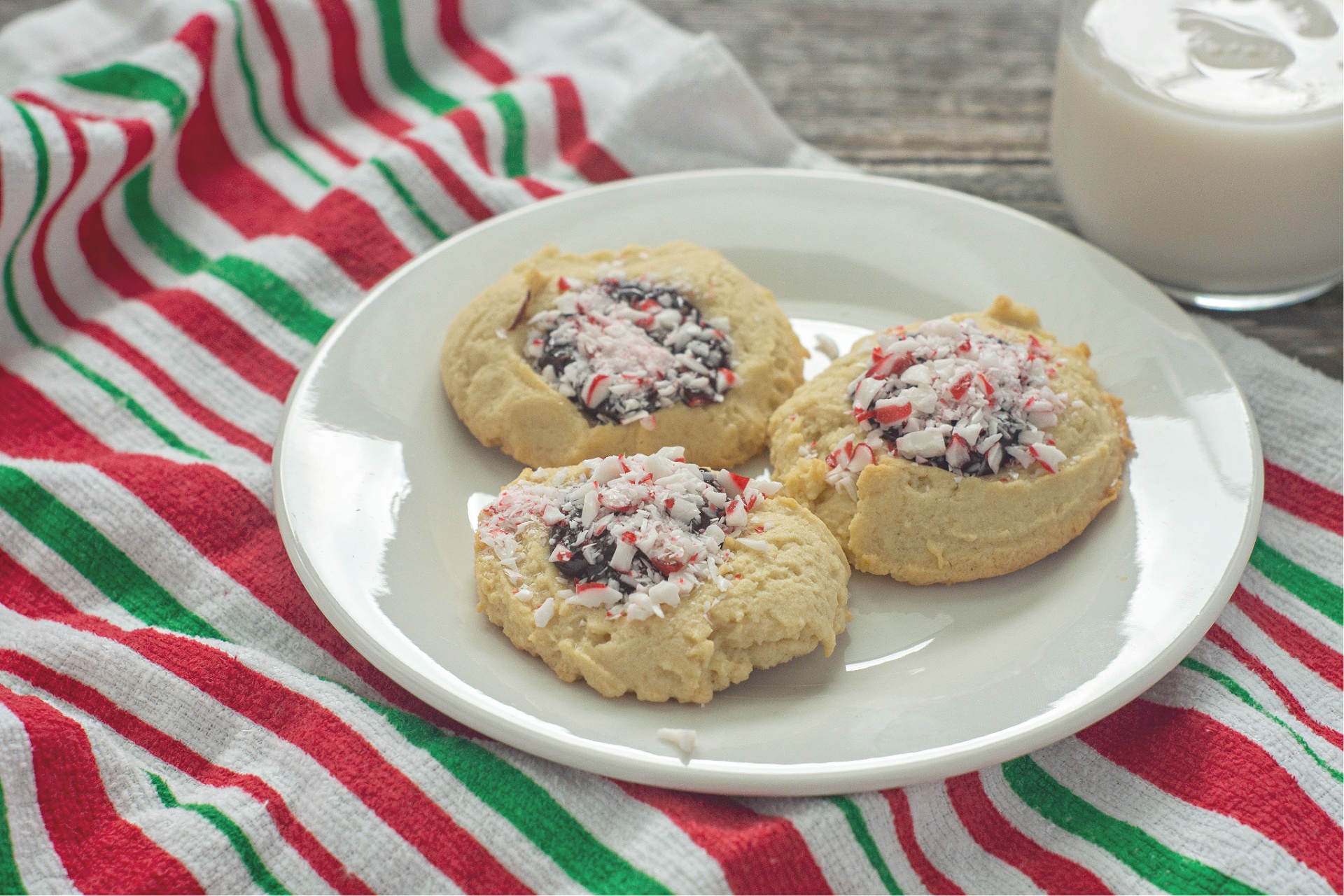 Best Peppermint Chocolate Ganache Thumbprints