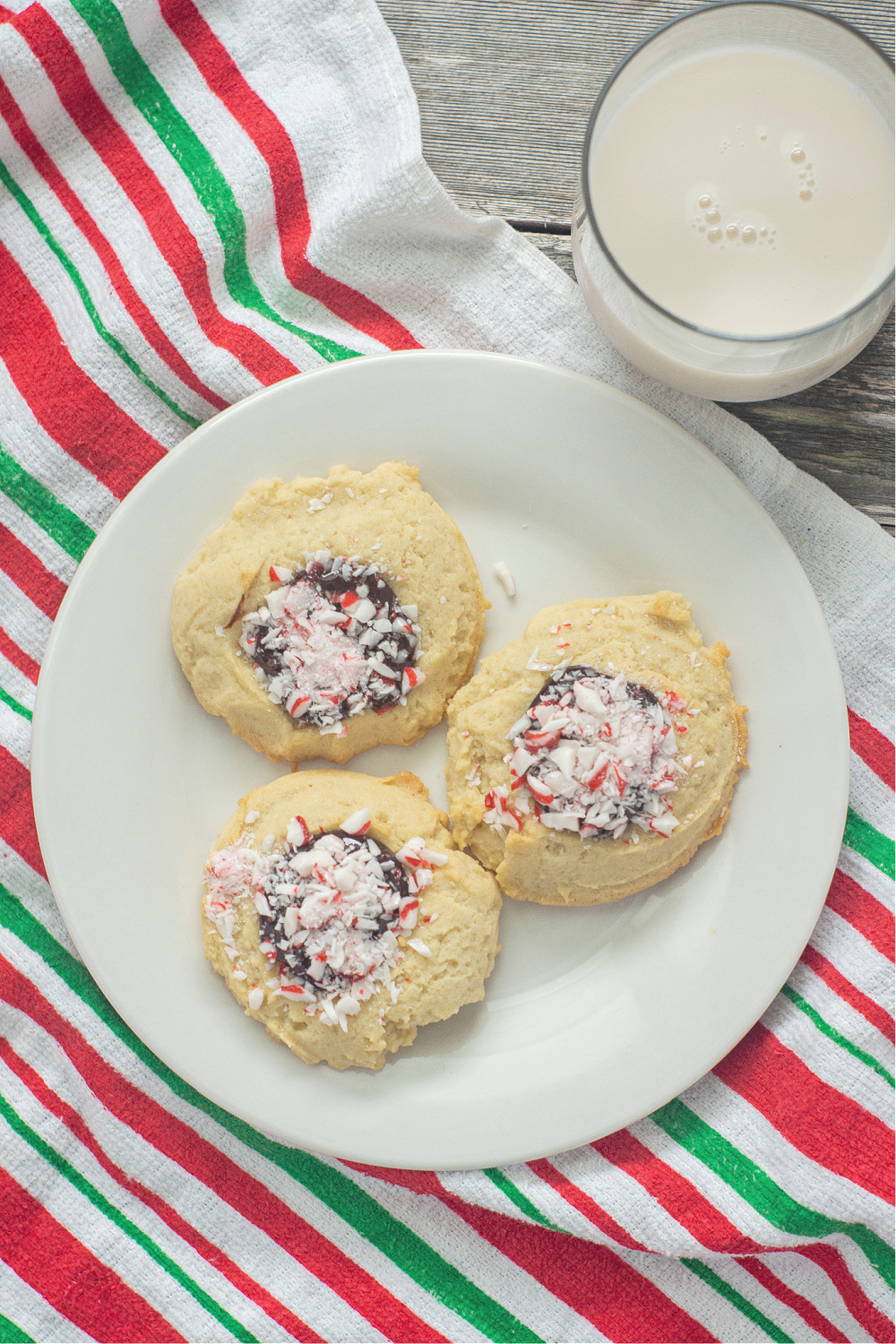 Peppermint Chocolate Ganache Cookies