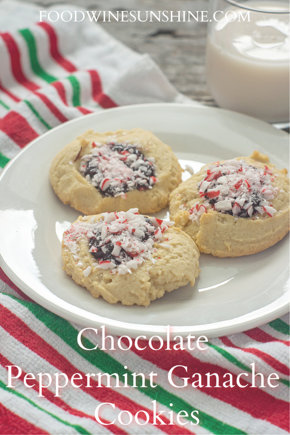 Chocolate Peppermint Ganache Cookies 