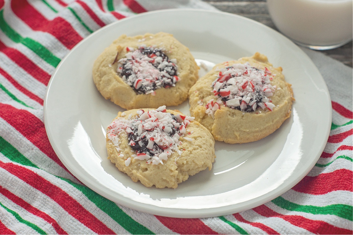 Tasty Peppermint Chocolate Ganache Cookies