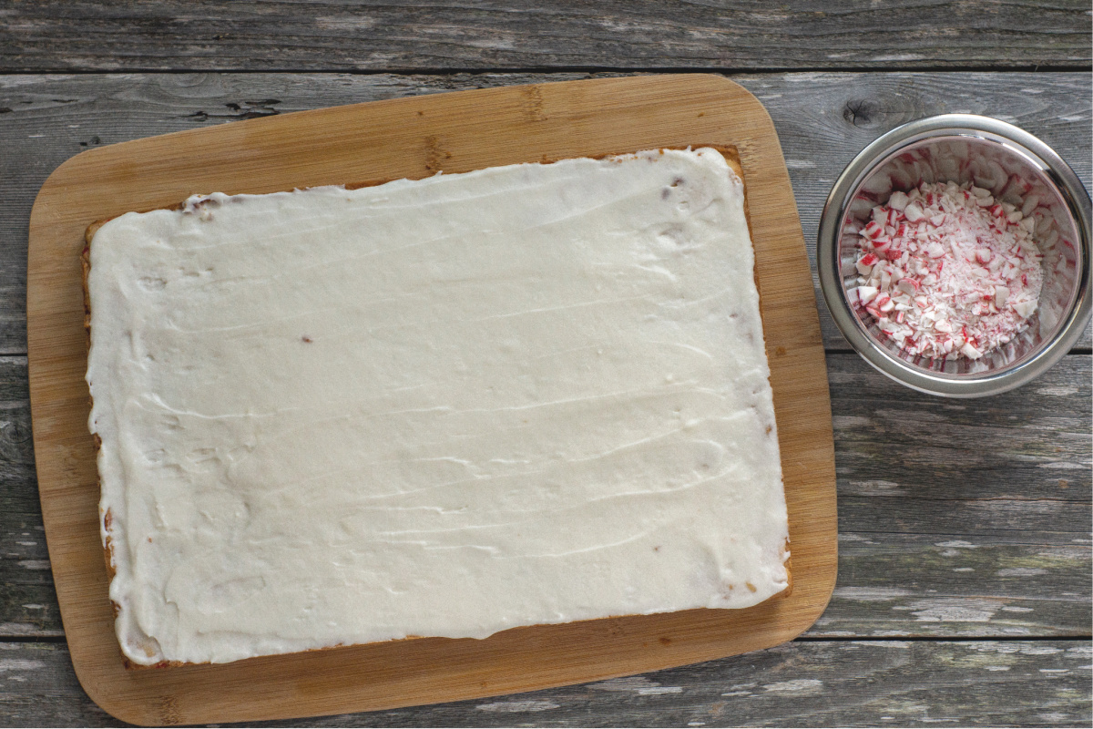 Easy White Chocolate Peppermint Blondies