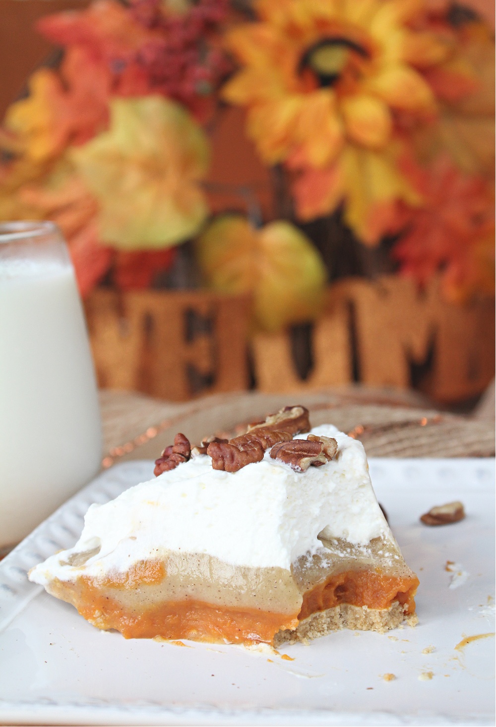 Easy Pumpkin Spice Pudding Pie