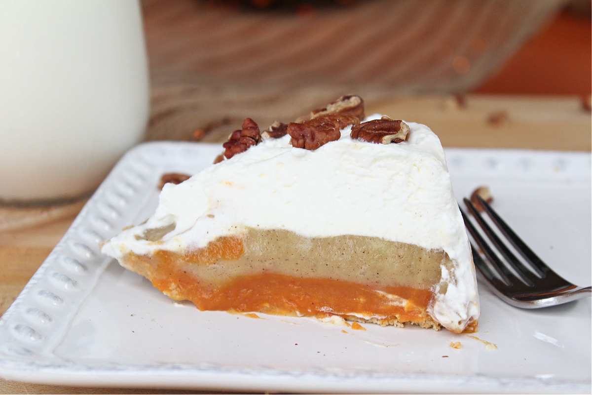 Tasty No Bake Pumpkin Spice Pudding Pie