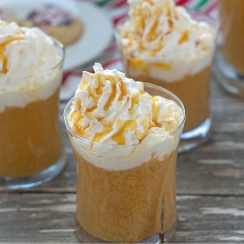 Spiked Hot Apple Cider in Glasses