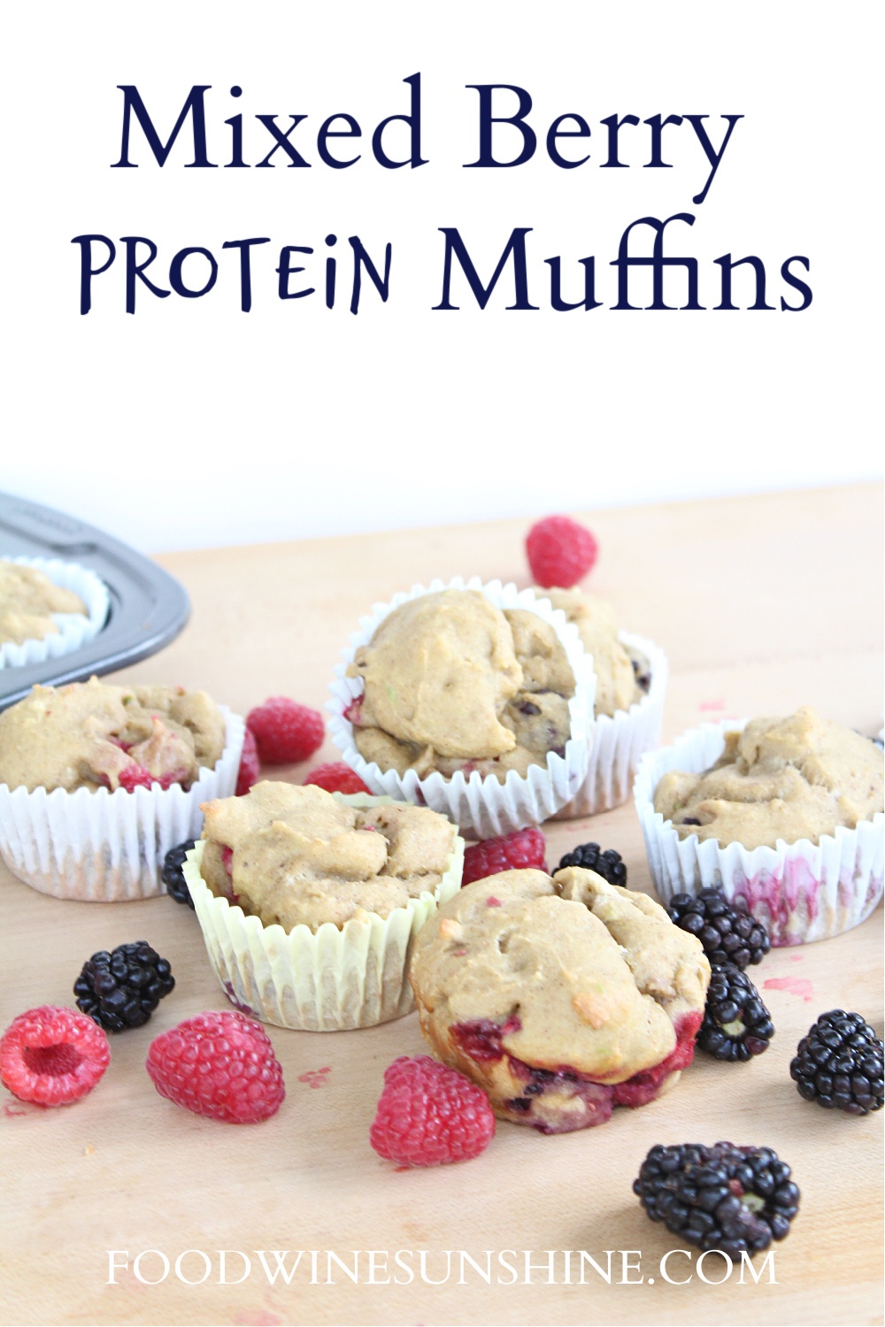 Avocado Mixed Berry Muffins 