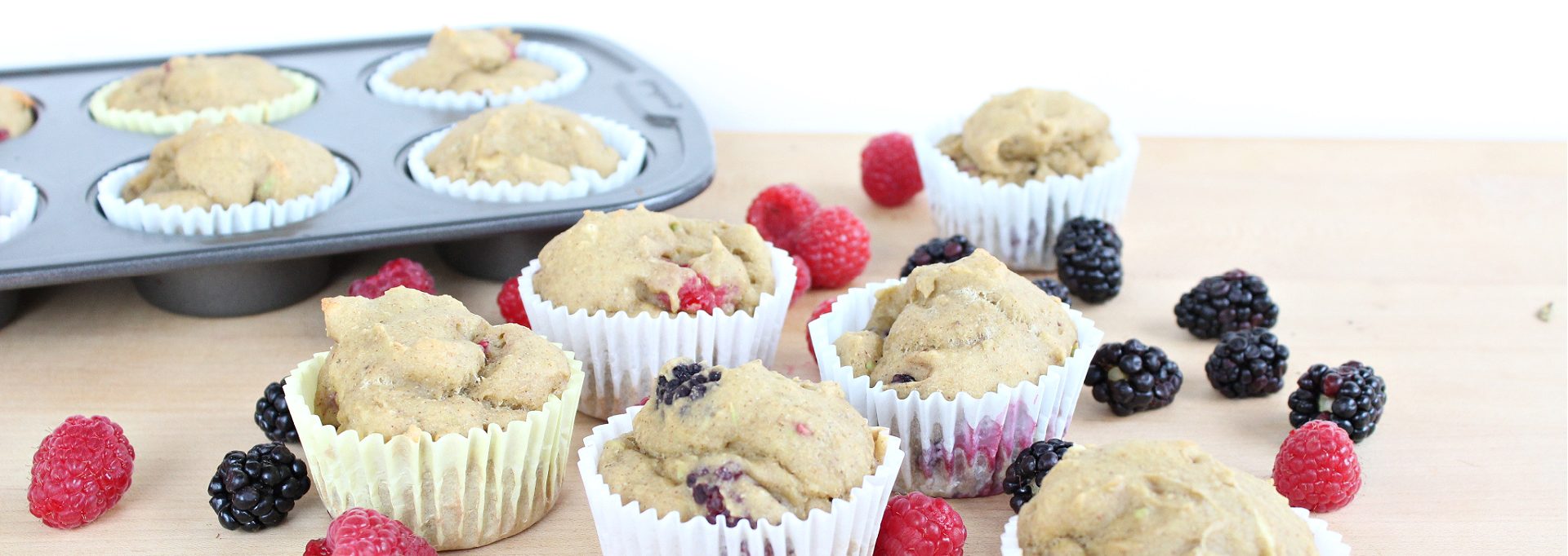 Avocado Berry Protein Muffins