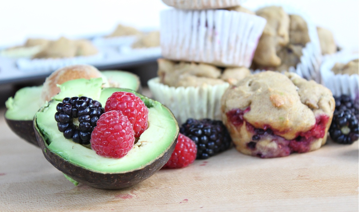 Best Avocado Berry Muffins