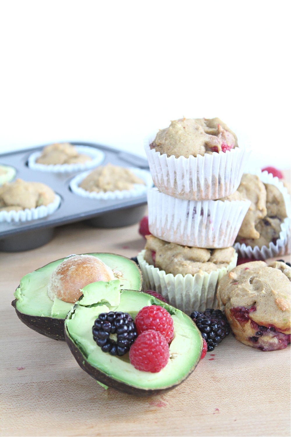 Best Berry Avocado Muffins