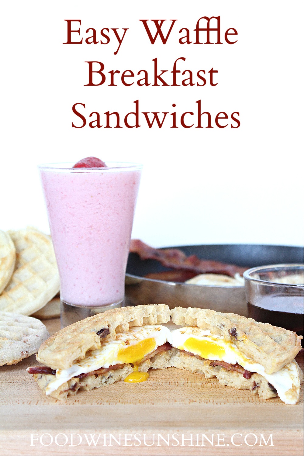 Tasty Eggo Waffle Breakfast Sandwiches