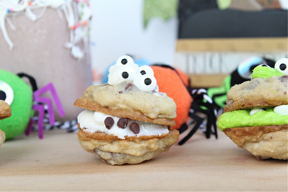 Spooky Halloween Monster cookies