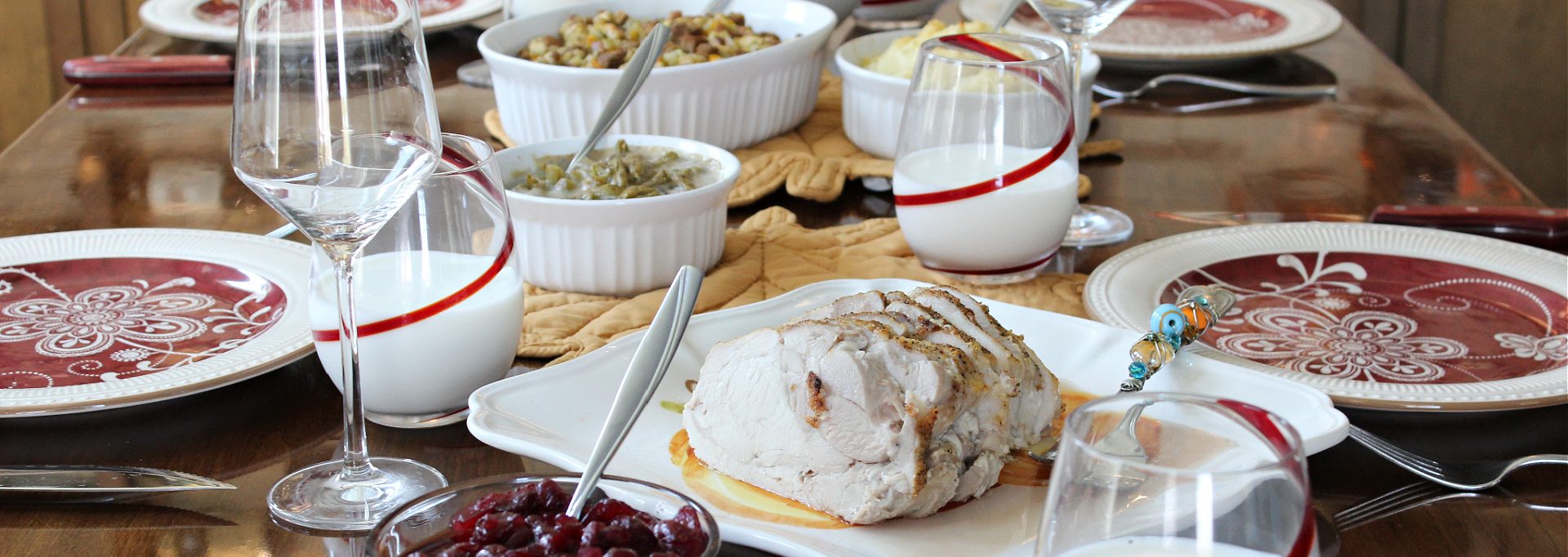 Thanksgiving Leftover Casserole Dinner Table