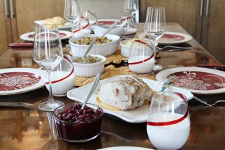 Thanksgiving Leftover Casserole Dinner Table