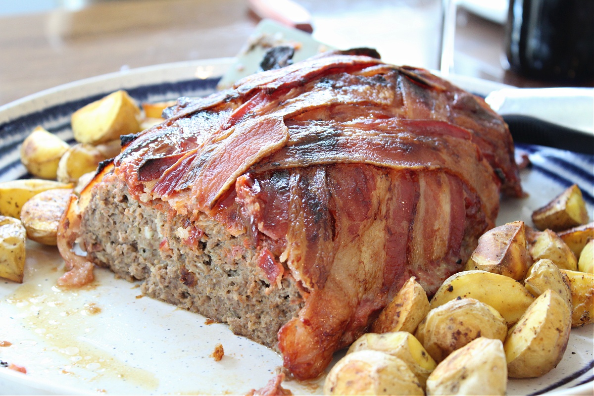Best Meatloaf wrapped in bacon