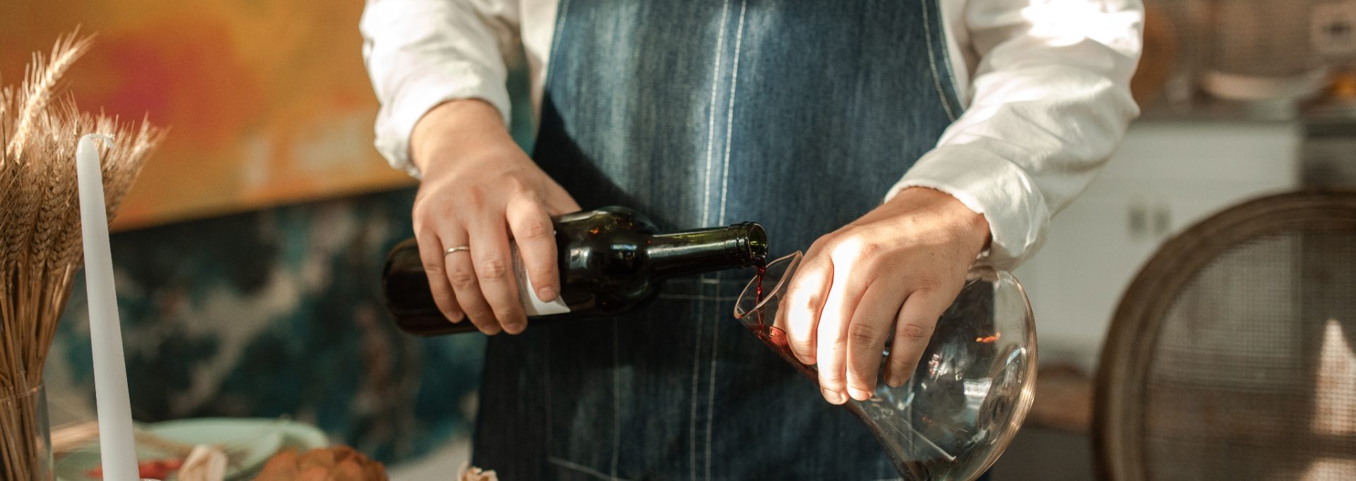 decanting wine