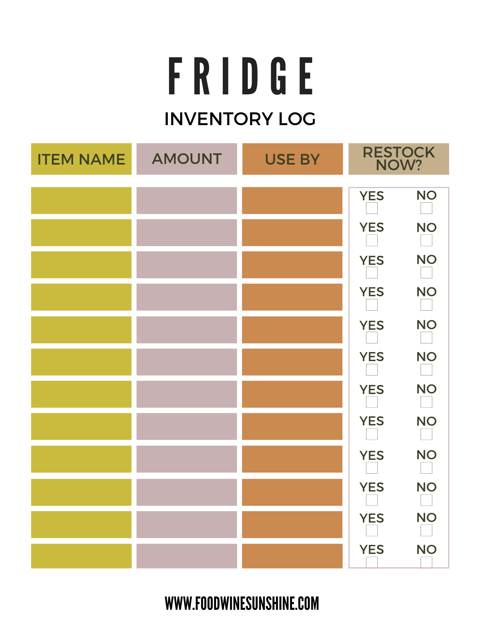 Meal Planning Printables