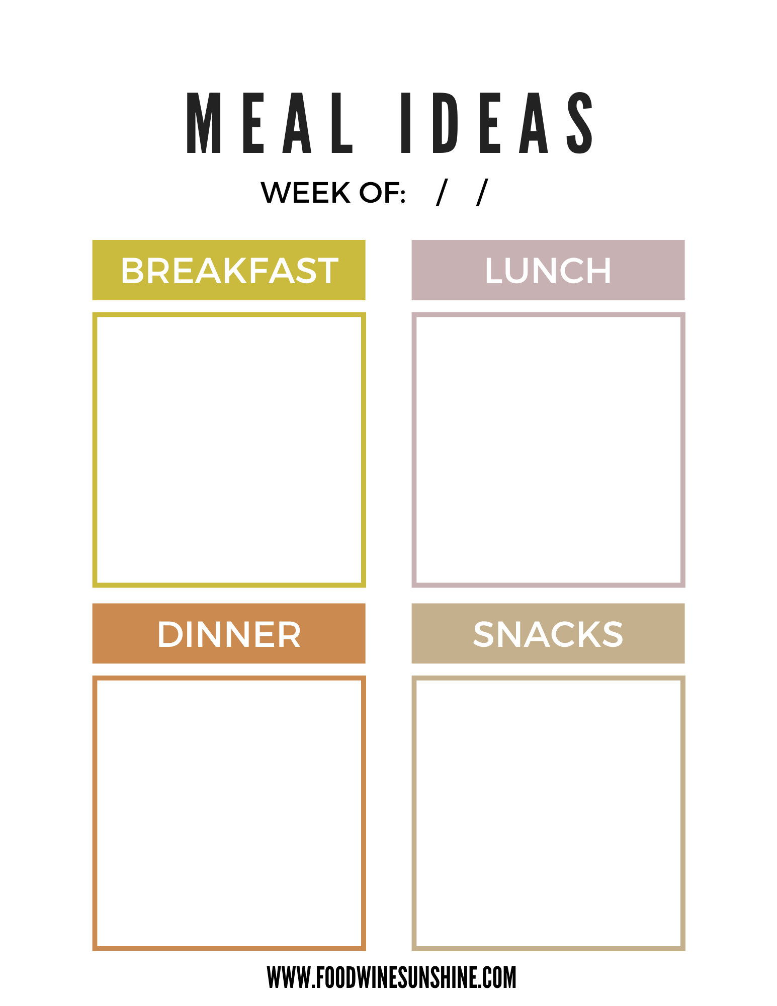 How to start meal planning