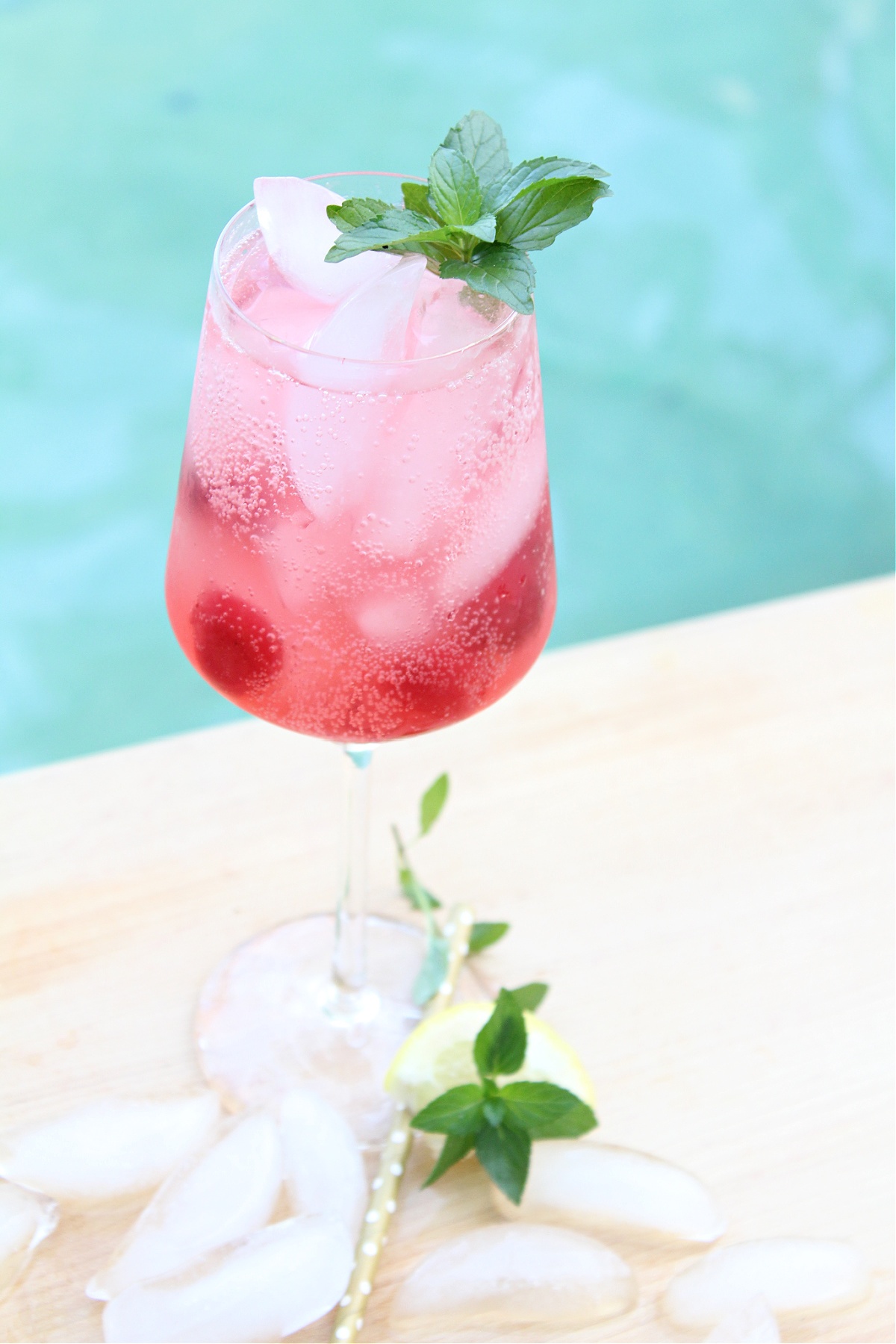 Easy Sparkling Cherry Vodka Cocktail